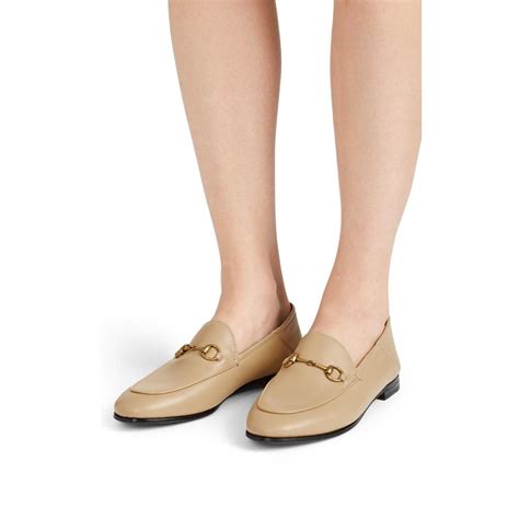 gucci brixton beige|gucci wedge loafers.